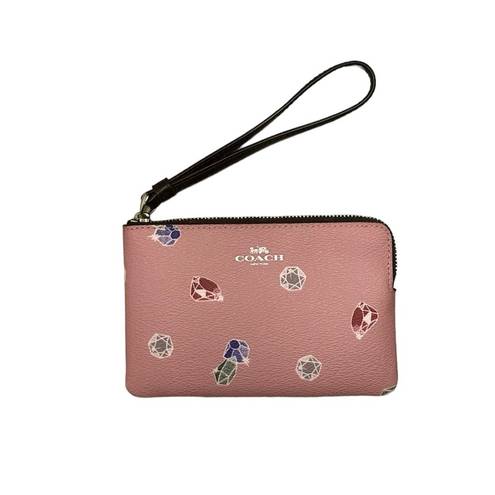 Coach Disney X  Corner Zip Wristlet Snow White and The Seven Dwarfs Gems New