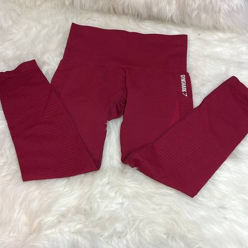 Gymshark Seamless Energy High Waisted Leggings Beet Size Large