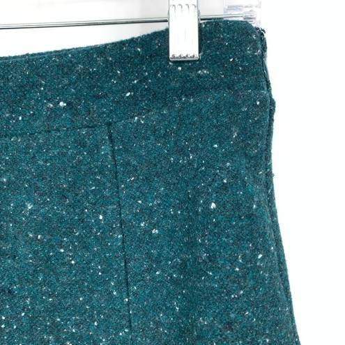 The Loft  Womens Size 4P A-Line Speckled Nubby A-Line Skirt Green