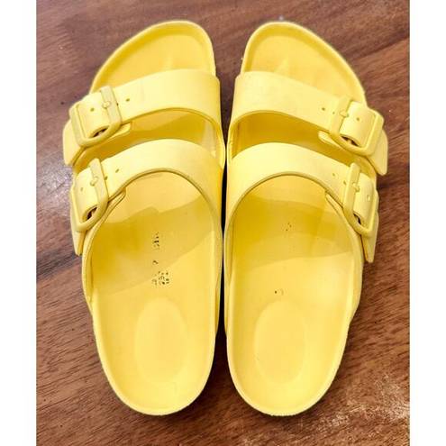 Birkenstock Fair/good used  Yellow Eva Arizona Sandals Euro 39 US Women 8