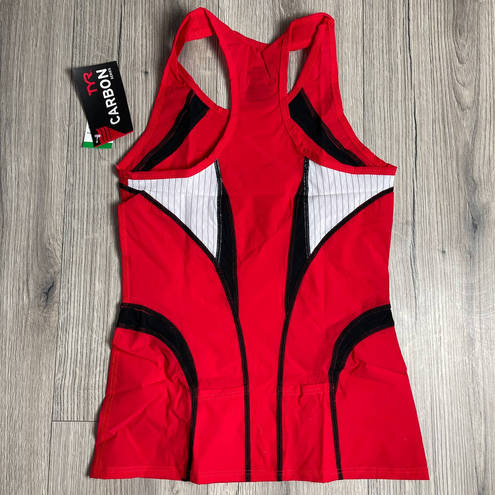 Tyr. Carbon Womens Tri Tank Running Top - Red Black White - Size Medium - $110