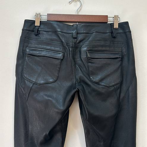 Zadig & Voltaire  Phlamo Crinkled Leather Pants Black Size 36