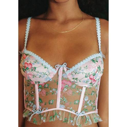 For Love & Lemons 💕💕 Swaying Rose Bustier ~ Large L NWT