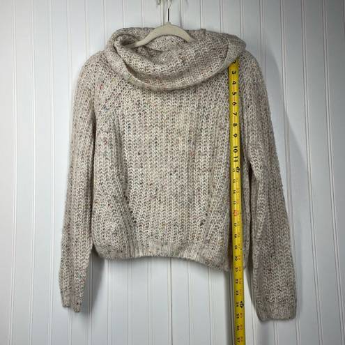 The Moon NWT & Madison Women Tan Cowl Neck Pullover Knit Sweater Size S