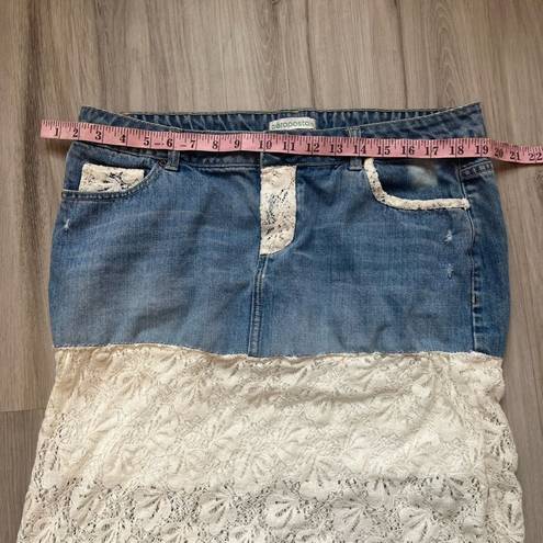 Aeropostale  11/12 Y2K Lace Denim Skirt