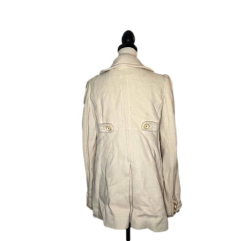 Juicy Couture Wool Blend Double Breasted Pea
Coat Jacket in Cream Size Large