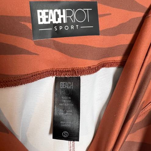 Beach Riot - Jungle Piper Legging Rust Zebra Athletic Training Workout Gym Yoga