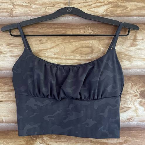 Zyia  Active spaghetti strap padded camouflage sports bra size small