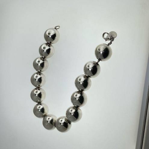 Tiffany & Co. Retired 14mm Silver Hardware Ball Bracelet