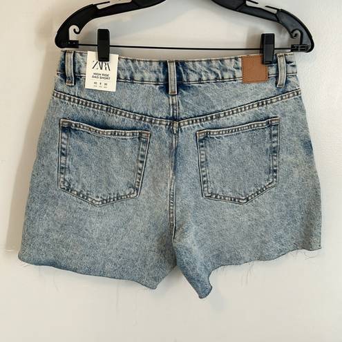 ZARA  High Rise Denim Dad Shorts