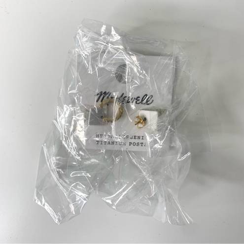 Madewell NWT  Sparkle Pavé Huggie Mini Hoop Earrings