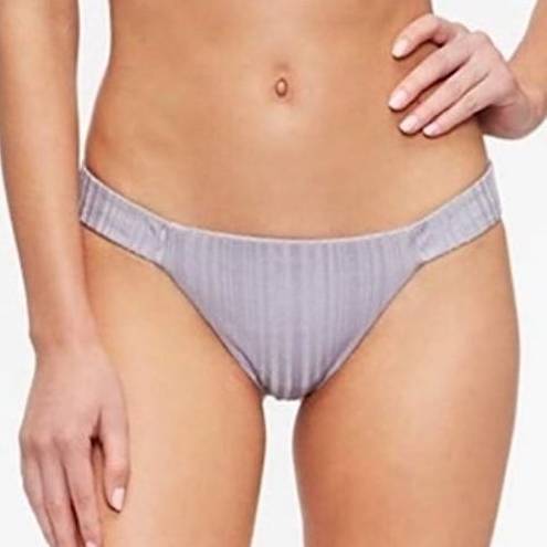 Tavik swim New Tavik Slinky Rib Minimal Coverage Bella Bikini Bottom Lilac Gray