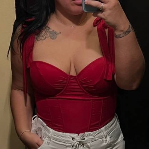 Windsor Red Corset Crop top