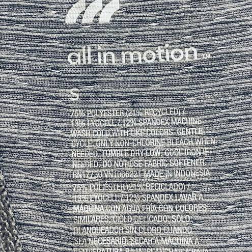 All In Motion Gray Tie Back Athletic Top Long Sleeve Lightweight S