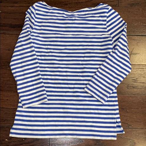 Kate Spade  New York Blue & White Striped Shirt