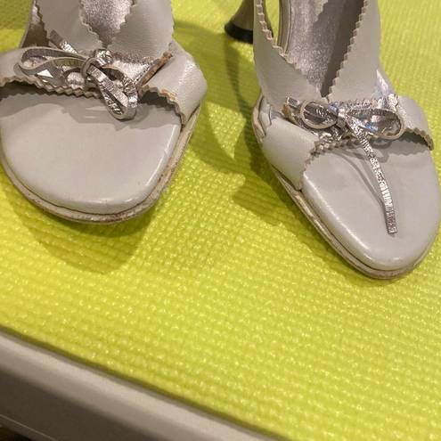 Bebe  Silver And Grey Heels