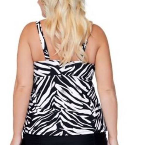 Raisin's  Curve Plus Size Meru Zanzibar Tankini Top