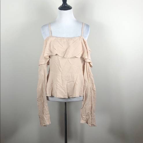 Endless Rose  Top Cold Shoulder Angel Sleeve Blouse