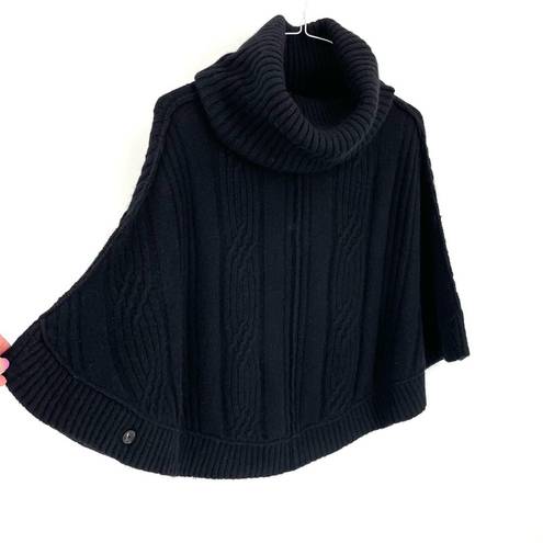 All Saints Marquis Pullover Heavy Knit Lambs Wool Sweater Shrug Poncho