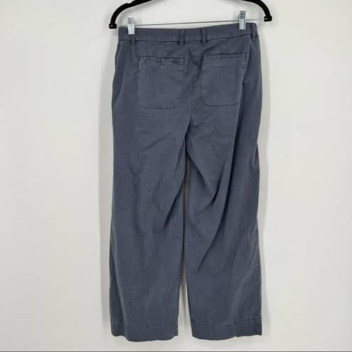 Elizabeth and James  Straight Leg Pants Blue cropped ankle size 4 career office