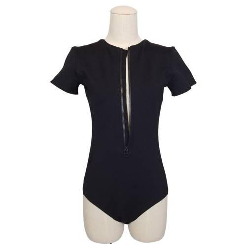 James Perse  Y/OSEMITE Scuba Bodysuit Black Sz 3