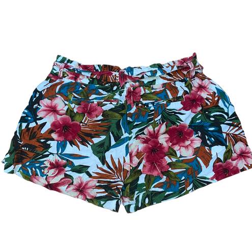 Bebop Tropical Floral Print Shorts