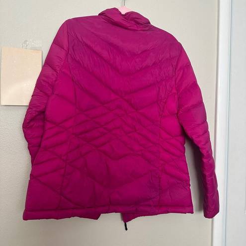 Champion Women's XL  C9 Venturedown Magenta Winter Puffer Coat Jacket Full Zip