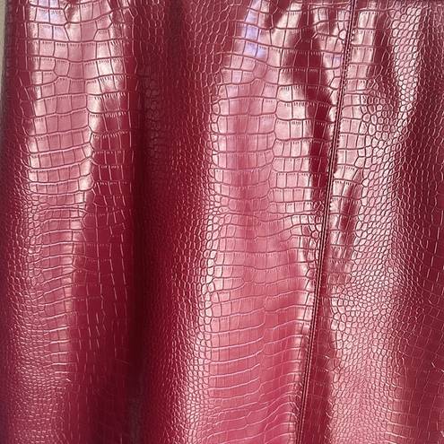 Sunday in Brooklyn Anthropologie  Maxine Faux Leather Skirt Sz Sm Petite