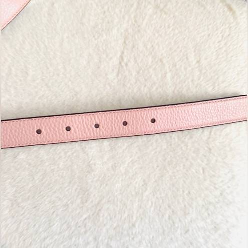 Coach  NWT Horse & Carriage Signature Buckle Belt, Pink, Size Large $128