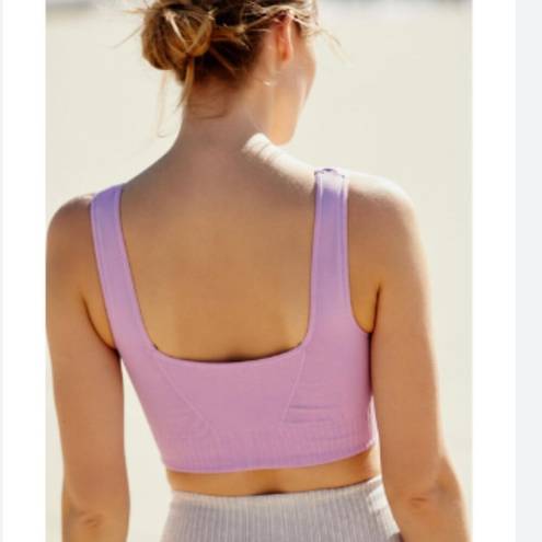 Free People Movement  Good Karma Square Neck Purple Sports Bra M/L