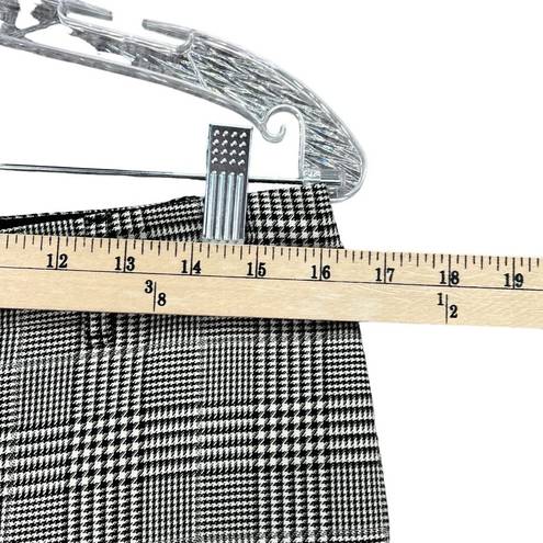 Lafayette 148  Dalton Pants Womens Size 8 Black White Houndstooth Plaid Wide Leg