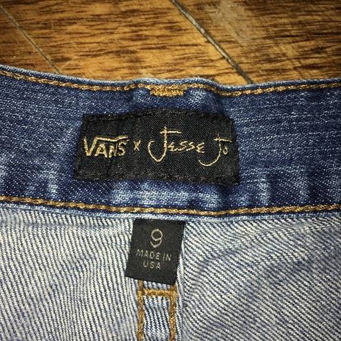 Vans Van x Jesse Jo Star cutoff size 9 denim high waist shorts