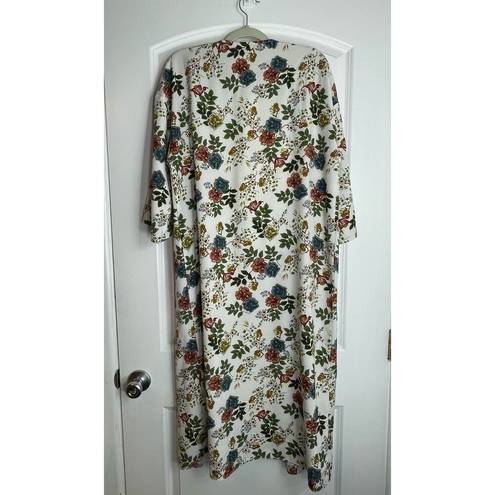 Blossom Bailey's  Floral 3/4 Sleeve Kimono Duster One Size