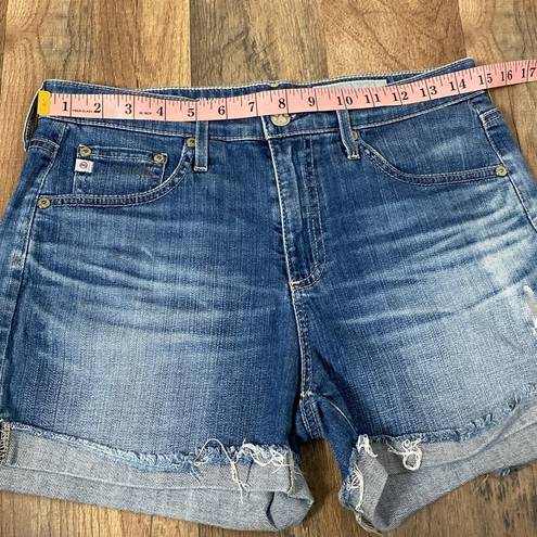 AG Adriano Goldschmied  Hailey Roll Up Ex Boyfriend Denim Short Size 26