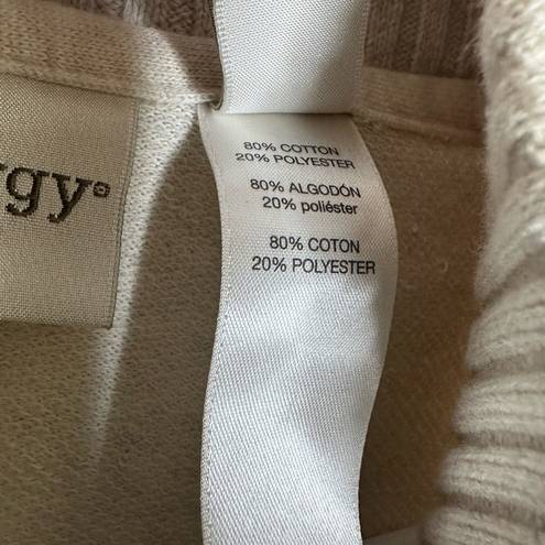 Chico's  Zenergy Beige Cotton Full Zip Poncho Sweater Size 0 (Small) oversized