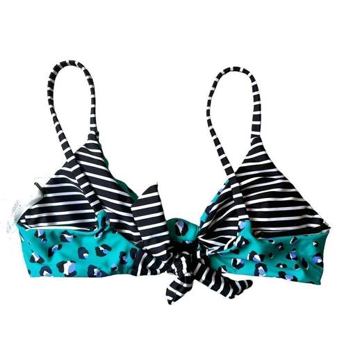 Raisin's  Caliente Love reversible leopard print bikini top