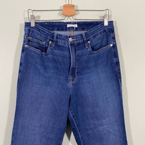 Good American  Women's Blue Classic High Rise Straight Leg Jeans Size 15