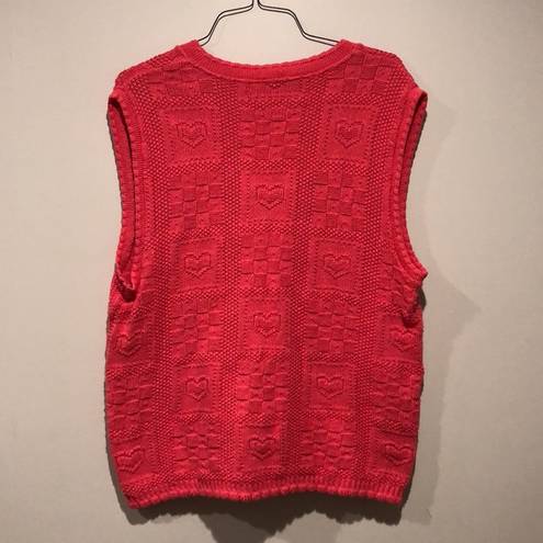 Northern Reflections Vintage  Quilt Style Knit Sweater Vest