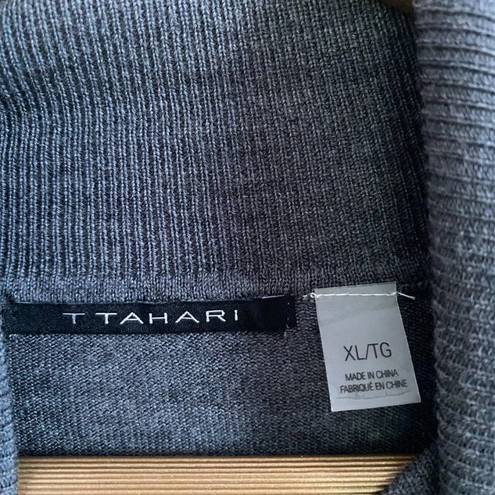 Tahari  Gray Wool Turtleneck Sweater