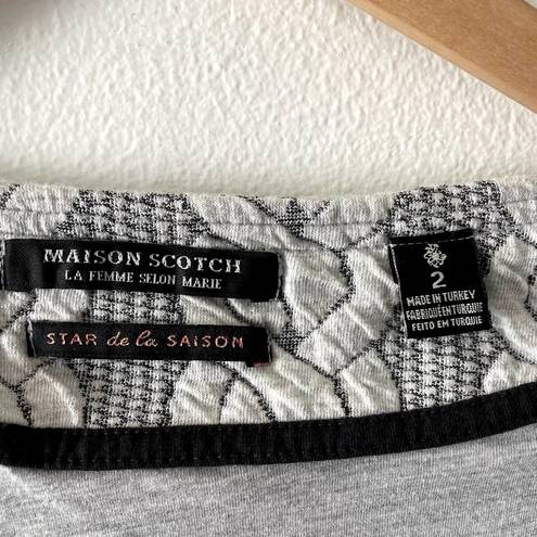 Maison Scotch  Cardigan Jacket Womens 2 Grey La Femme Selon Marie