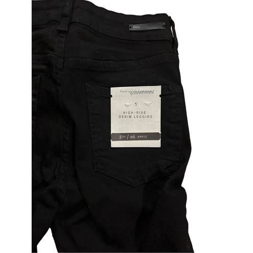 Pilcro  Black high rise denim legging jeans sz 26 NEW