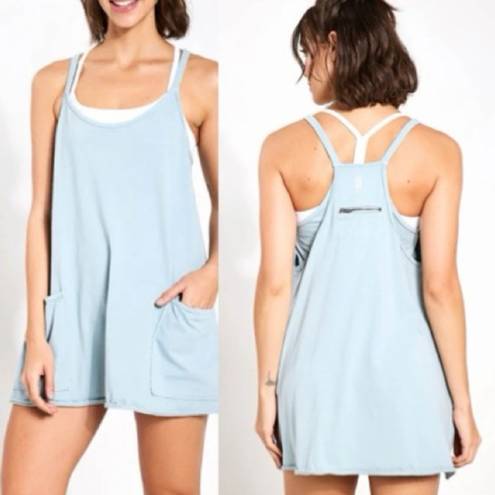 Free People NWOT  Movement Hot Shot Mini Dress - Eucalyptus - S