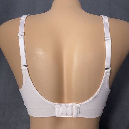 Carole Hochman  Small Seamless Comfort Bra Wire Free Molded Cups Straps White