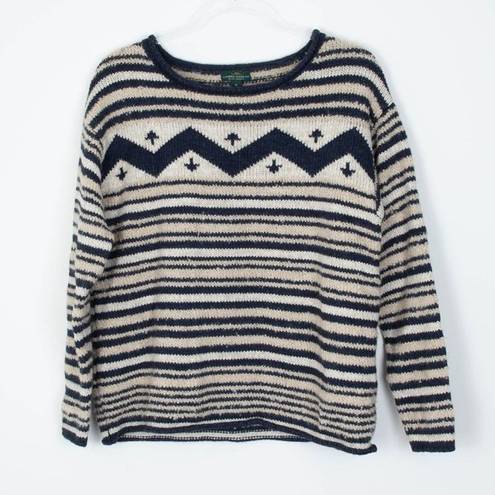 Krass&co LRL Lauren Jeans  Ralph Lauren Chevron Striped Wool Blend Sweater Size XL