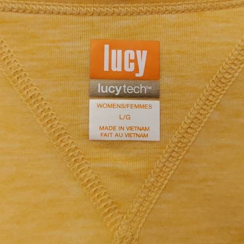 The North Face LUCY Wicking Workout Tee Sporty Athletic Top Quickdry Golden Yellow