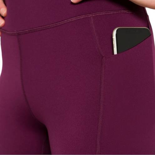 Luna We Wander Compression  7/8 Pocket Performance Legging Purple