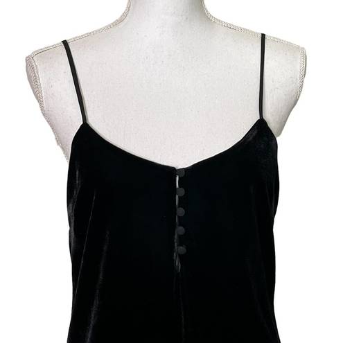 L'Academie  Lapis Button Velvet Cami Top Women’s Size Small New NWT