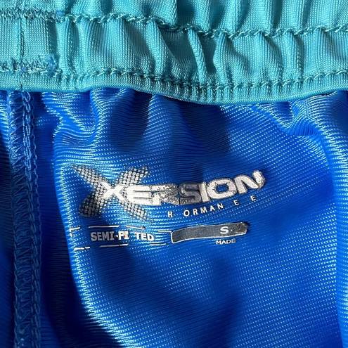 Xersion  Blue & White Stripe Athletic Shorts