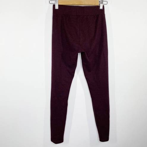 Lou & grey  Burgundy Pull On Stretch Leggings Women's Size Extra Small XS