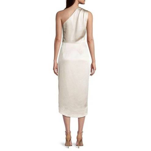 Elliatt  Cassini Midi Satin Dress in Ivory